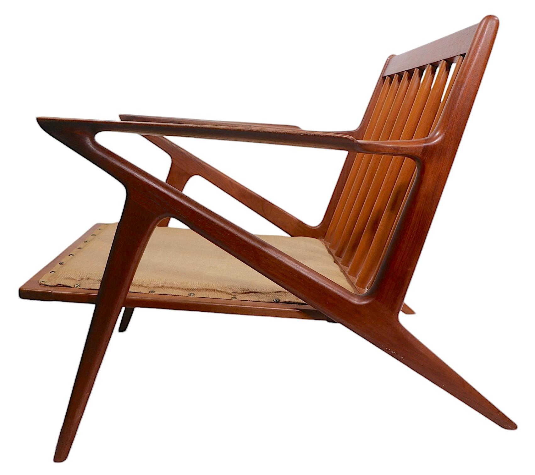 Danish Mid Century Modern  Poul Jensen Z Chair  for Selig c. 1960's For Sale 4
