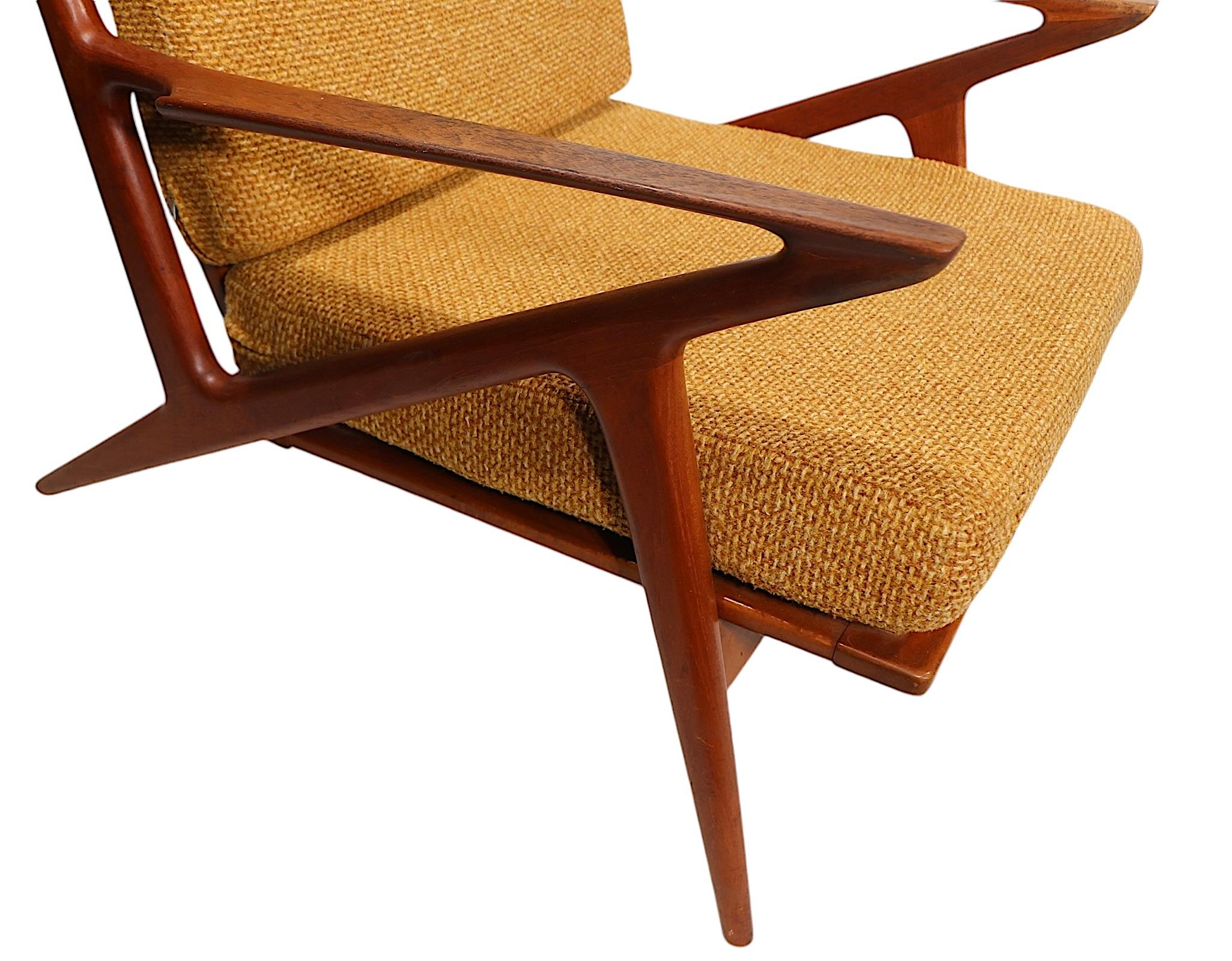 Danish Mid Century Modern  Poul Jensen Z Chair  for Selig c. 1960's For Sale 13