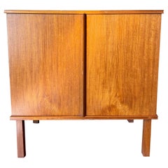 Danish mid century modern record cabinet, circa 1960s.