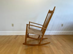 Danish Mid-Century Modern Rocker Model J16 by Hans Wegner in Beech, 1944