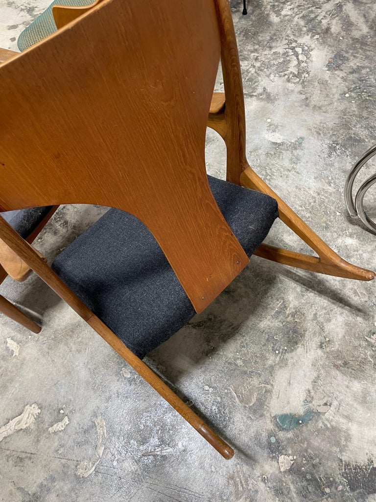 Danish Mid-Century Modern Rocking Chair For Sale 5