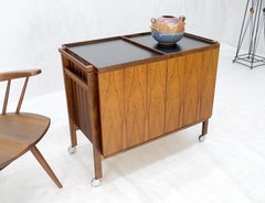 Danish Mid Century Modern Rosewood Bar Cart Trolley by Niels Erik Glasdam Jensen