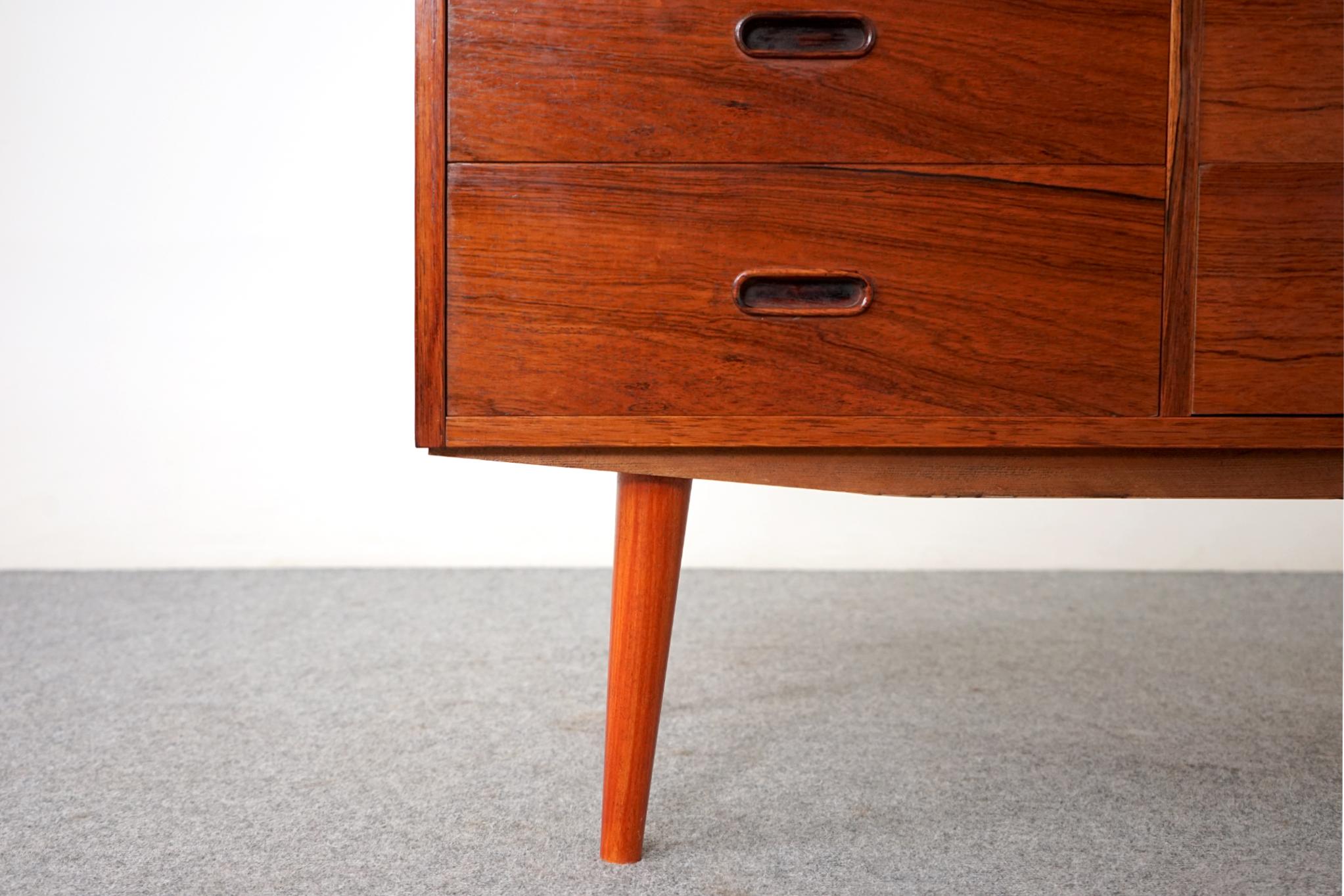 Scandinavian Modern Danish Mid-Century Modern Rosewood Bedside Dresser For Sale