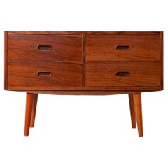 Vintage Danish Mid-Century Modern Rosewood Bedside Dresser