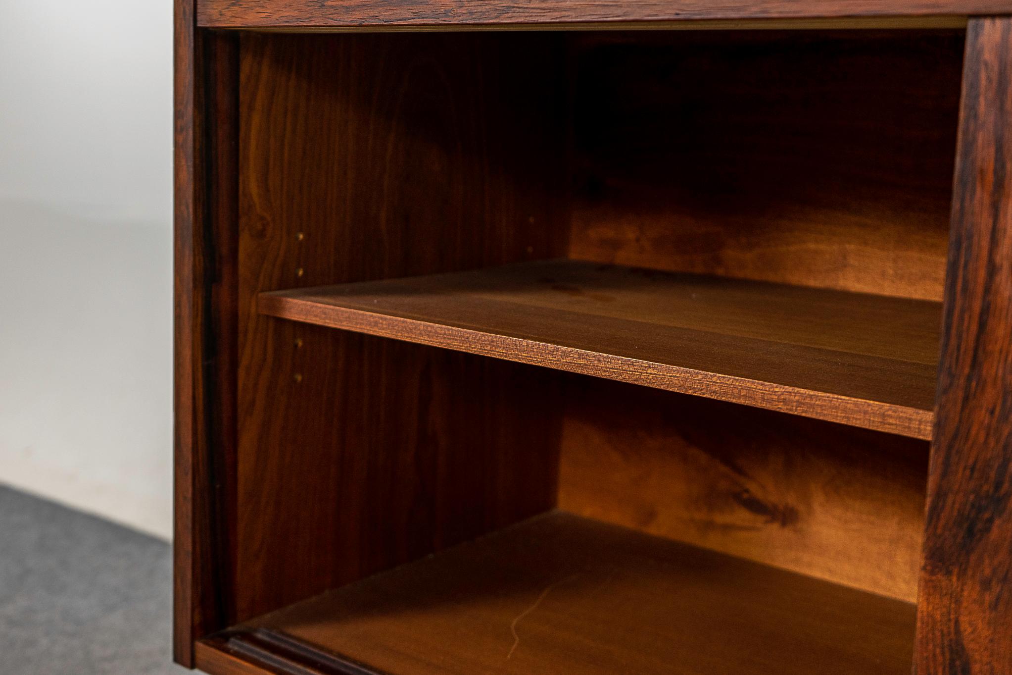 Hardwood Danish Mid-Century Modern Rosewood Bookcase Cabinet by Johannes Sorth