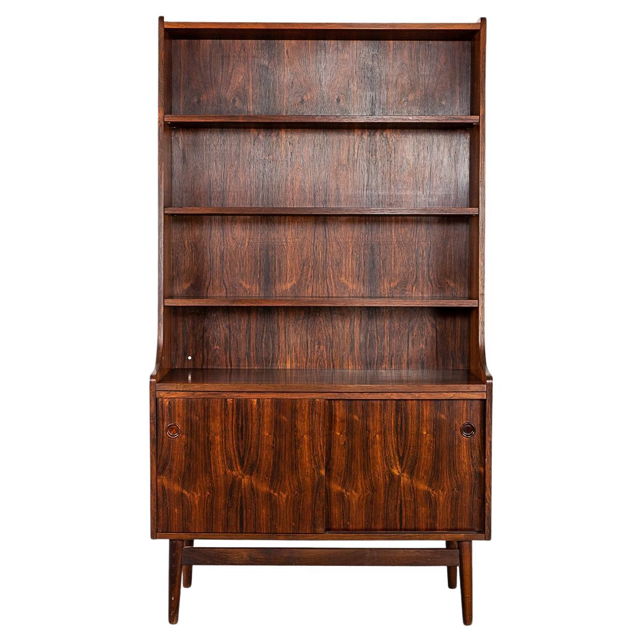 Danish Mid-Century Modern Rosewood Bookcase Cabinet by Johannes Sorth