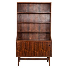 Vintage Danish Mid-Century Modern Rosewood Bookcase Cabinet by Johannes Sorth