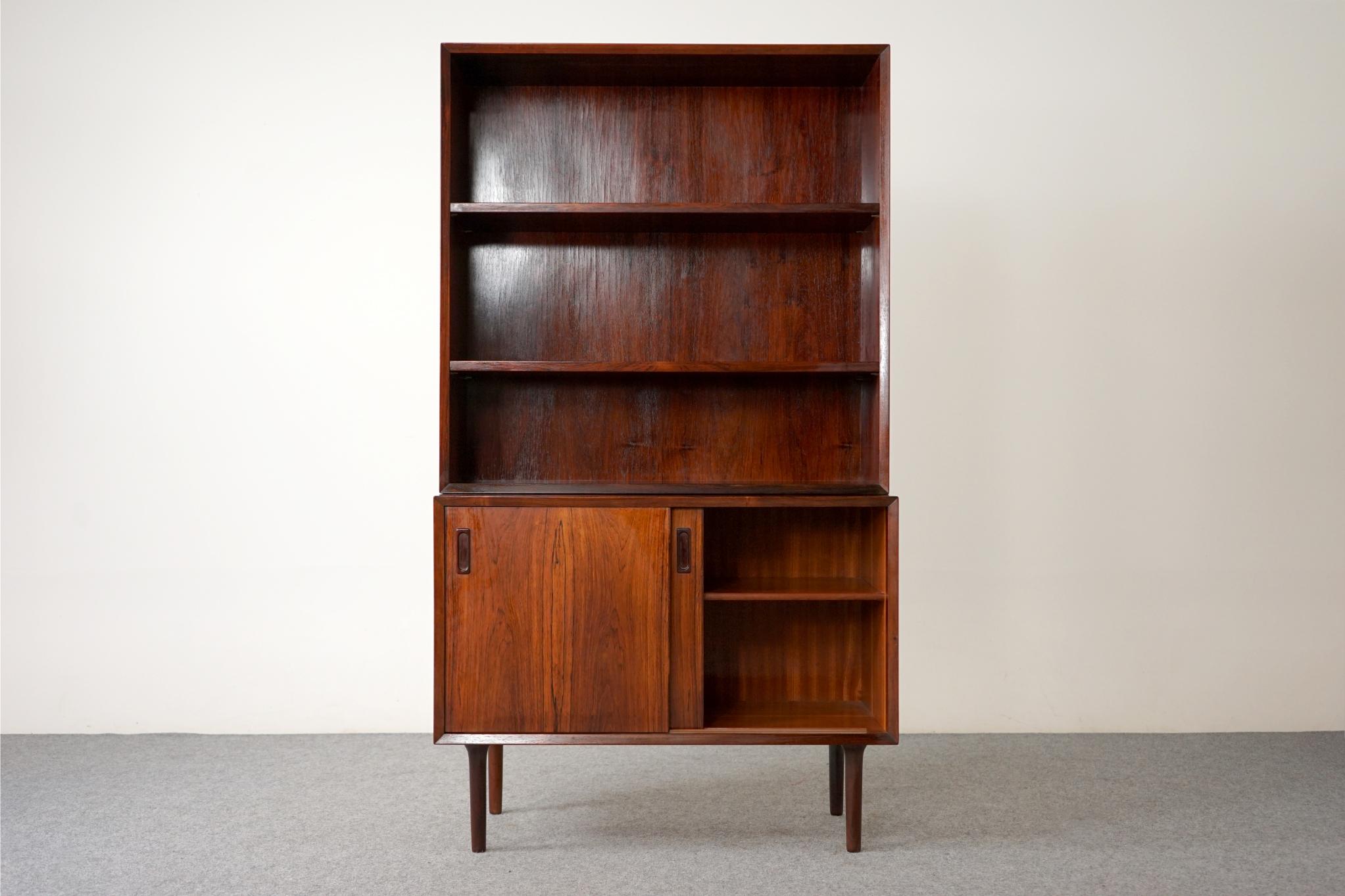 Scandinavian Modern Danish Mid-Century Modern Rosewood Bookcase/Cabinet, by Lyby Mobler