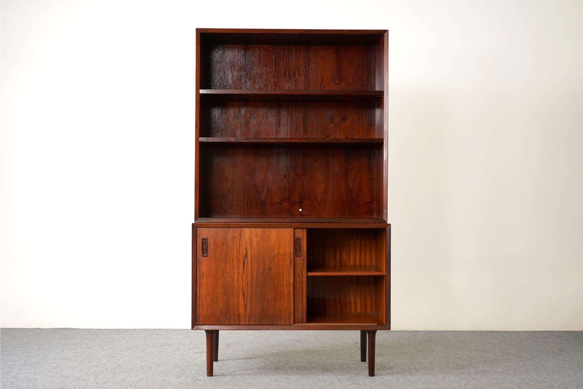 Veneer Danish Mid-Century Modern Rosewood Bookcase / Cabinet, by Lyby Mobler