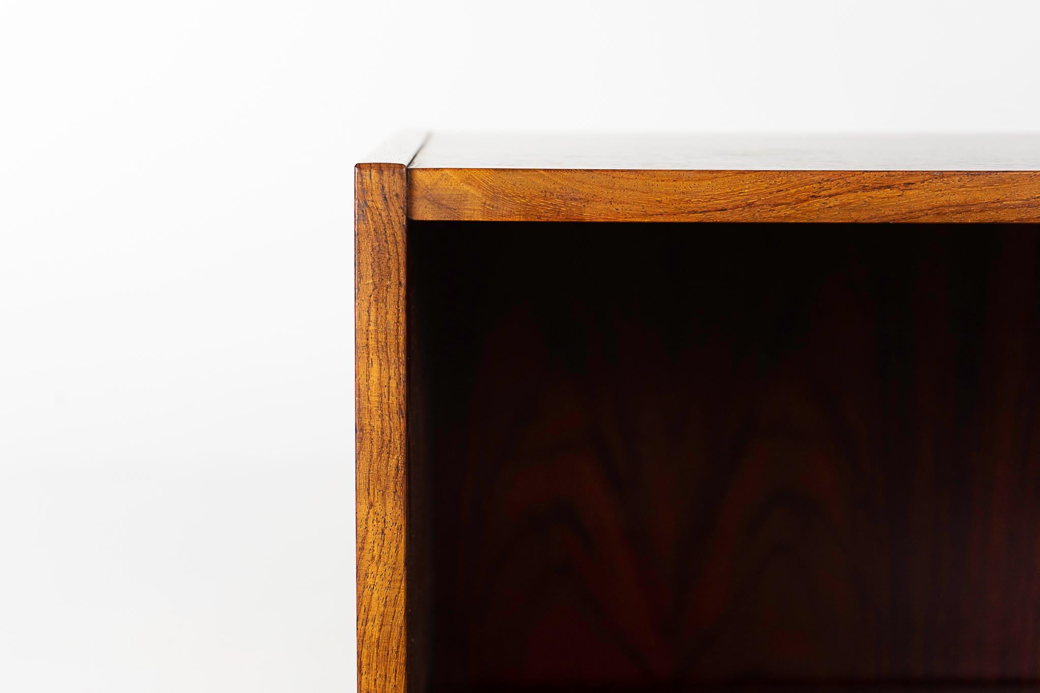 Veneer Danish Mid-Century Modern Rosewood Bookcase