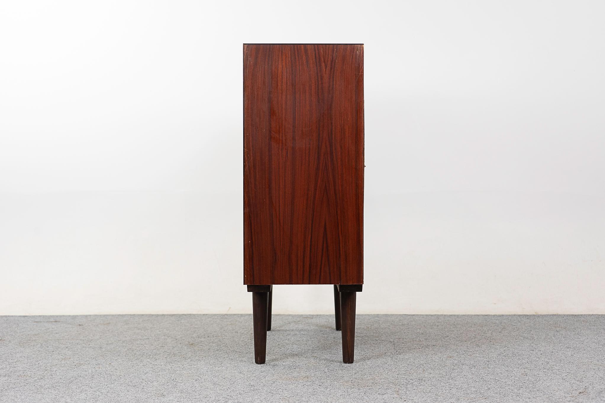 Hardwood Danish Mid-Century Modern Rosewood Bookcase