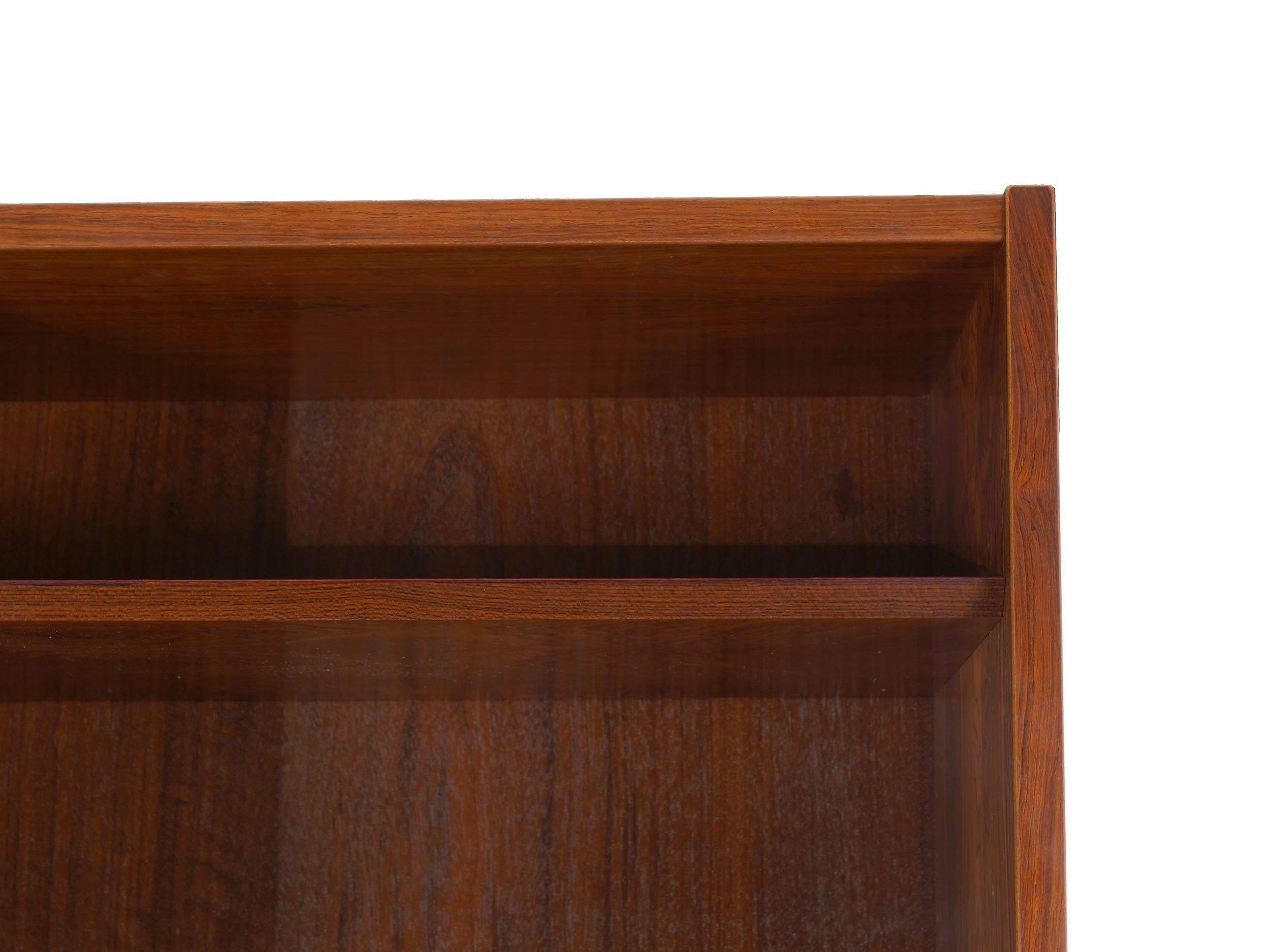Danish Mid-Century Modern Rosewood Bookcase over Cabinet by Poul Hundevad 10