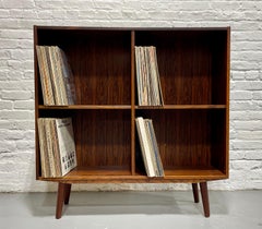 DANISH Mid Century Modern ROSEWOOD BOOKCASE / Vinyl Storage, c. 1960’s