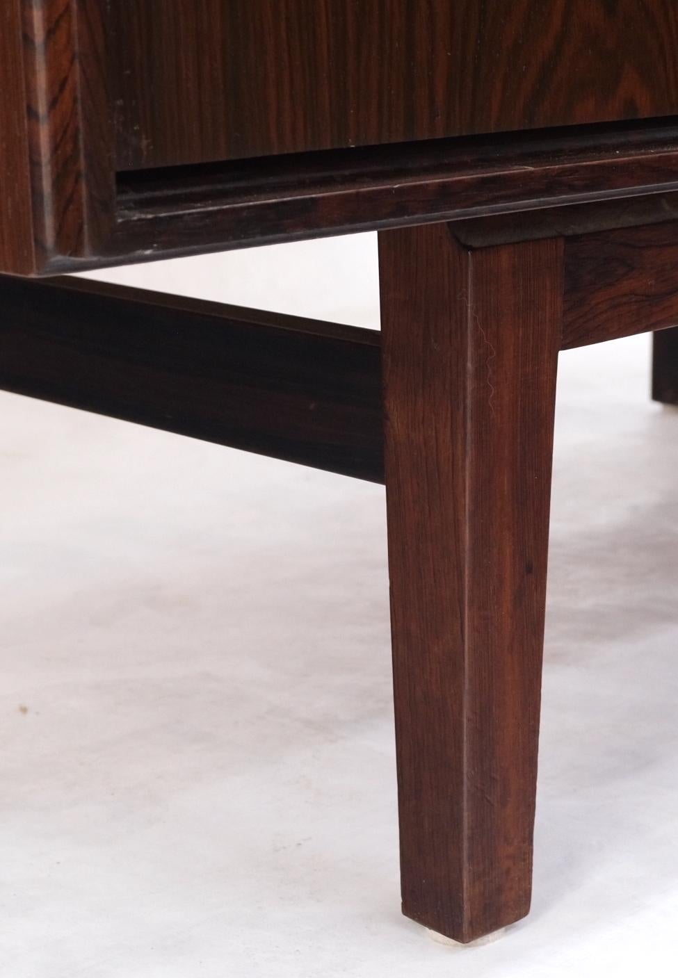Danish Mid Century Modern Rosewood  Chifforobe Cabinet  Dresser Chest of Drawers 4
