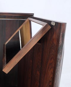 Danish Mid Century Modern Rosewood  Chifforobe Cabinet  Dresser Chest of Drawers