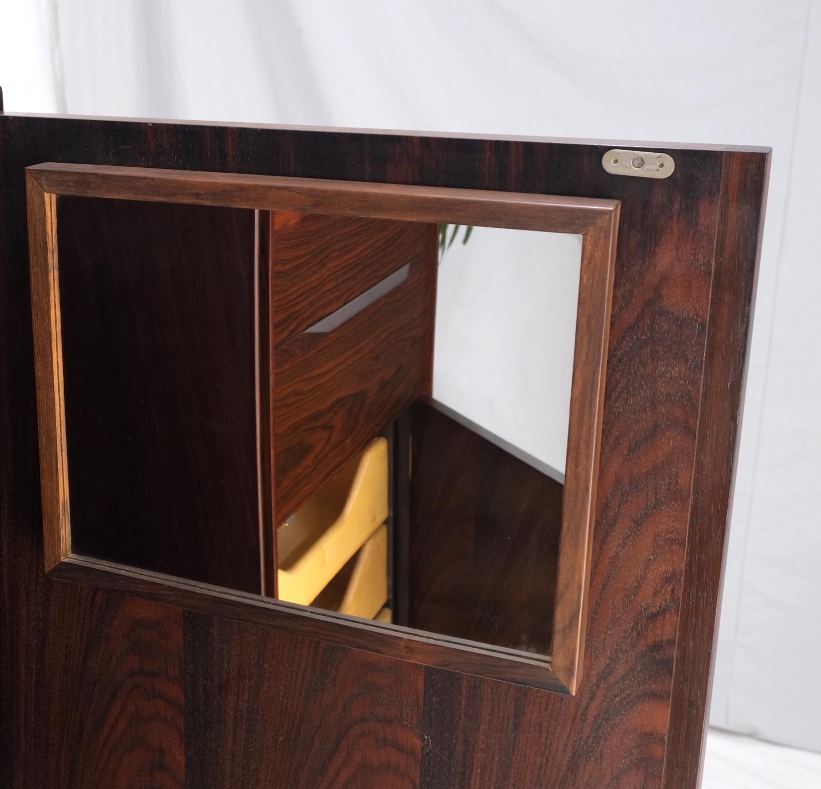 20th Century Danish Mid Century Modern Rosewood  Chifforobe Cabinet  Dresser Chest of Drawers
