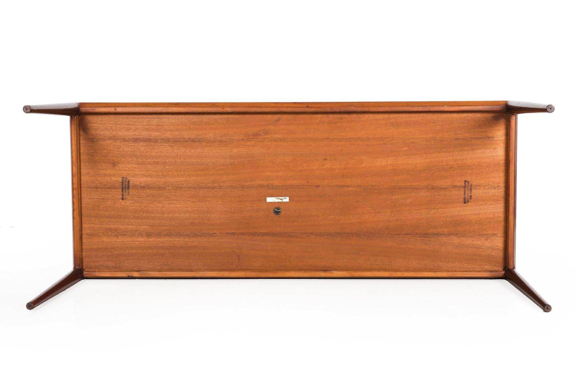Danish Mid Century Modern Rosewood Coffee Cocktail Table by Severin Hansen Jr. For Sale 5