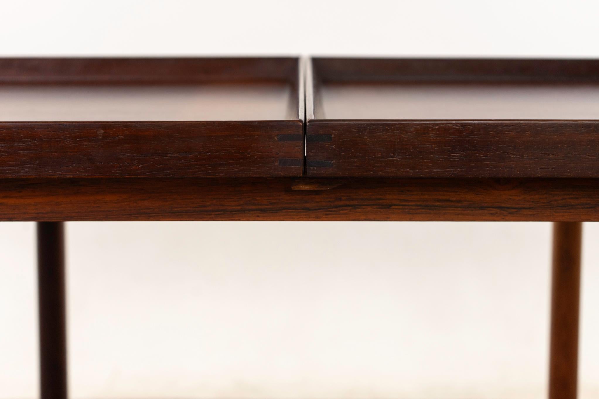 Dänischer umwandelbarer Barwagen aus Rosenholz, Mid-Century Modern, von Poul Hundevad im Angebot 6