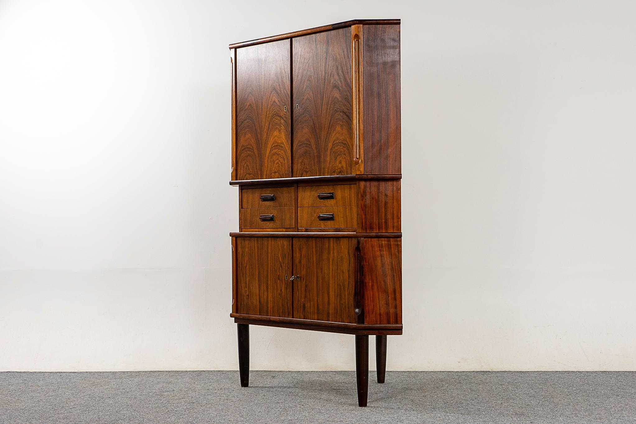 Danish Mid-Century Modern Rosewood Corner Cabinet by Aulum 4