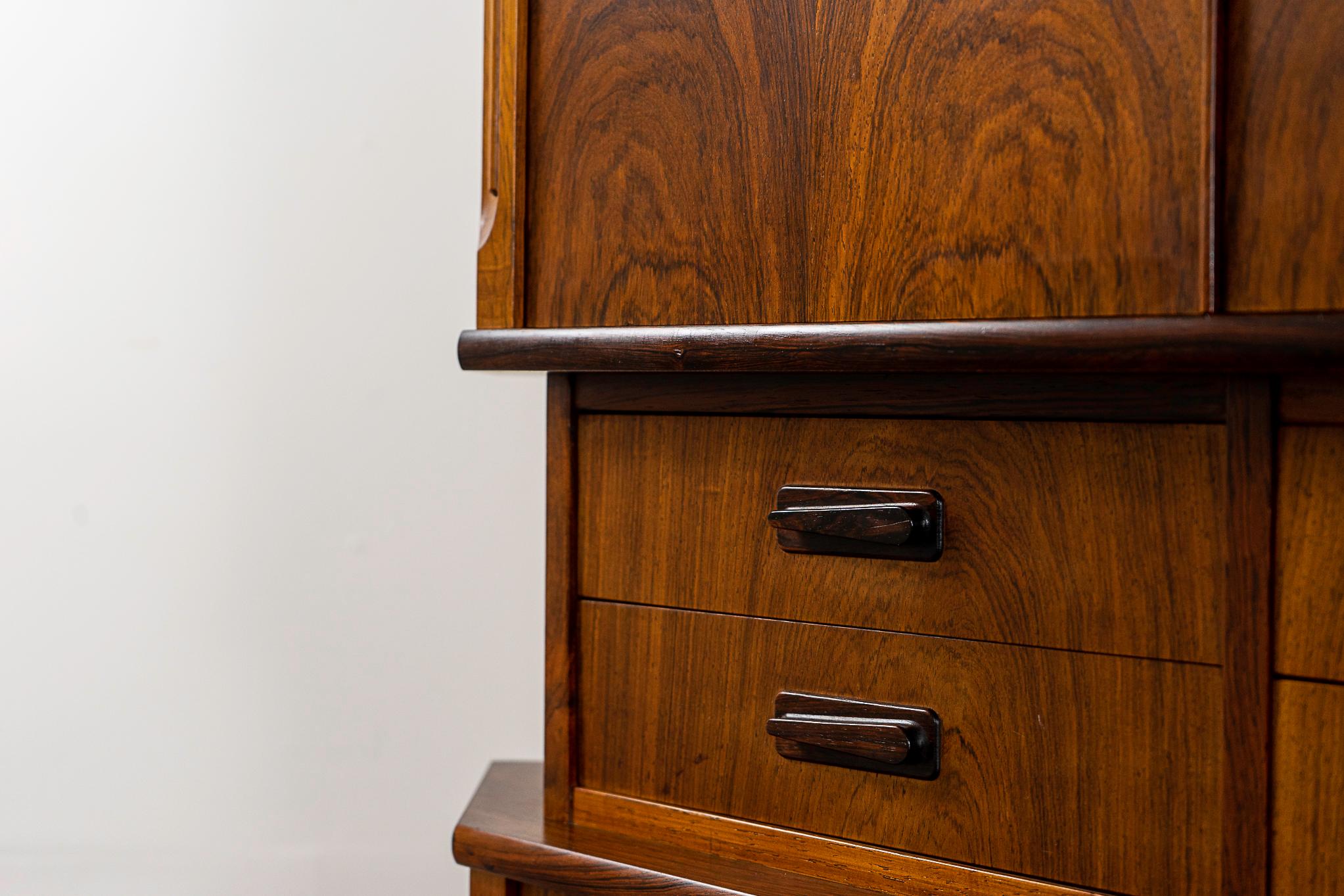 Danish Mid-Century Modern Rosewood Corner Cabinet by Aulum 5