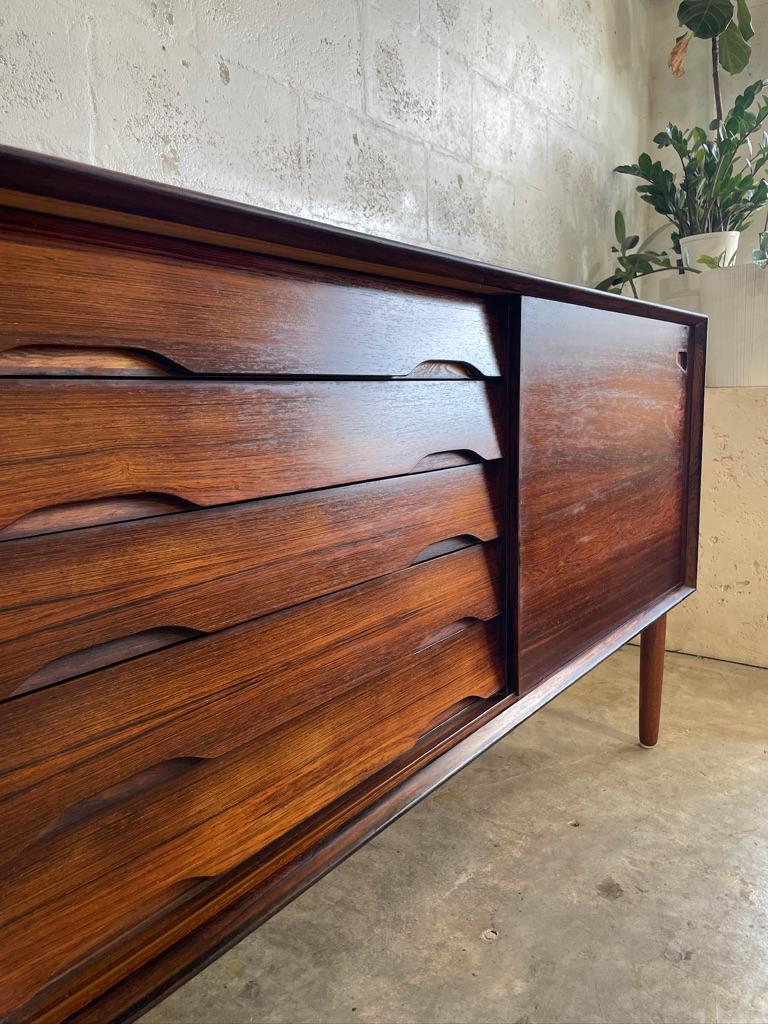 Mid-Century Modern Danish Mid Century Modern Rosewood Credenza or TV Console by Skobvy For Sale