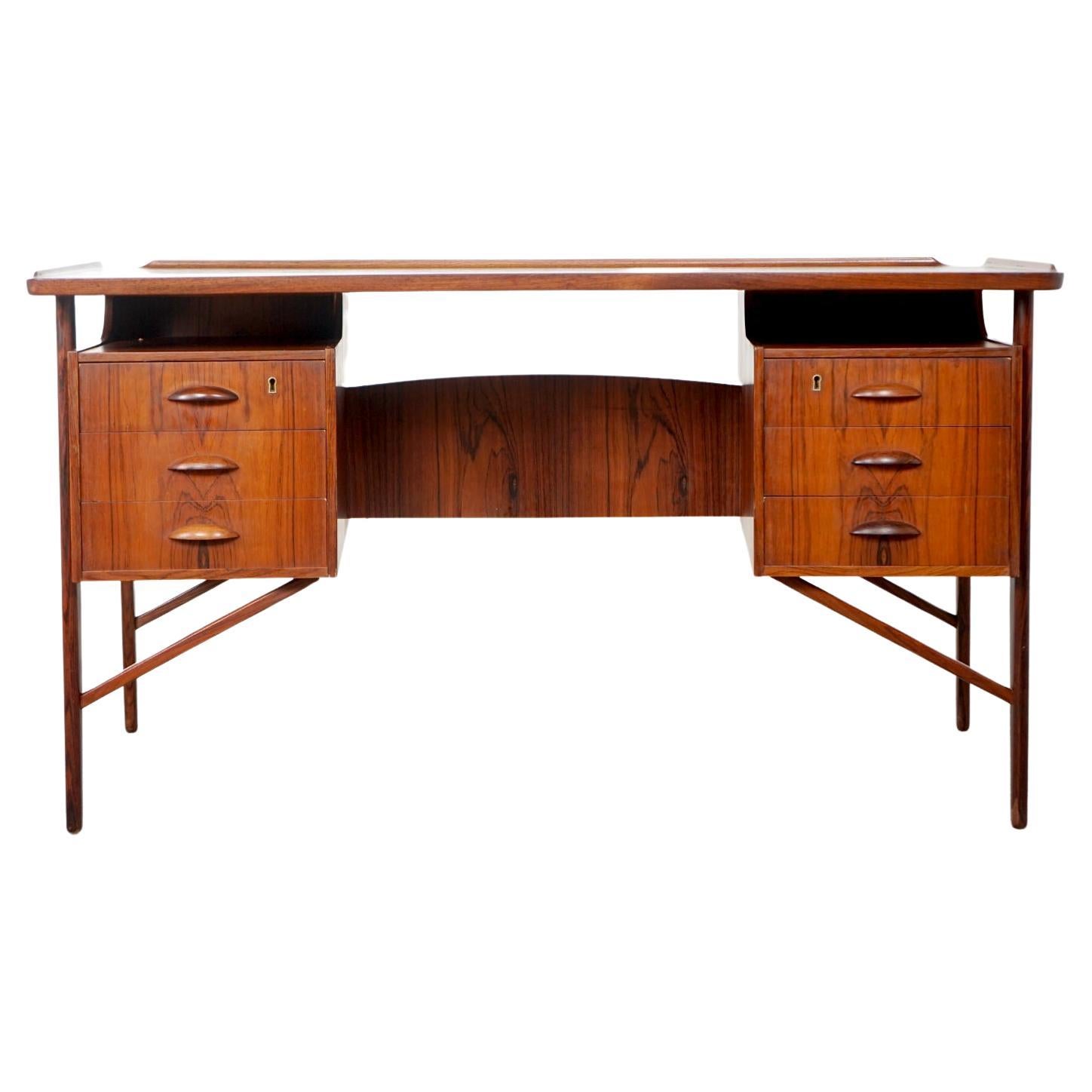 Danish Mid-Century Modern Rosewood Desk by Svend A. Madsen