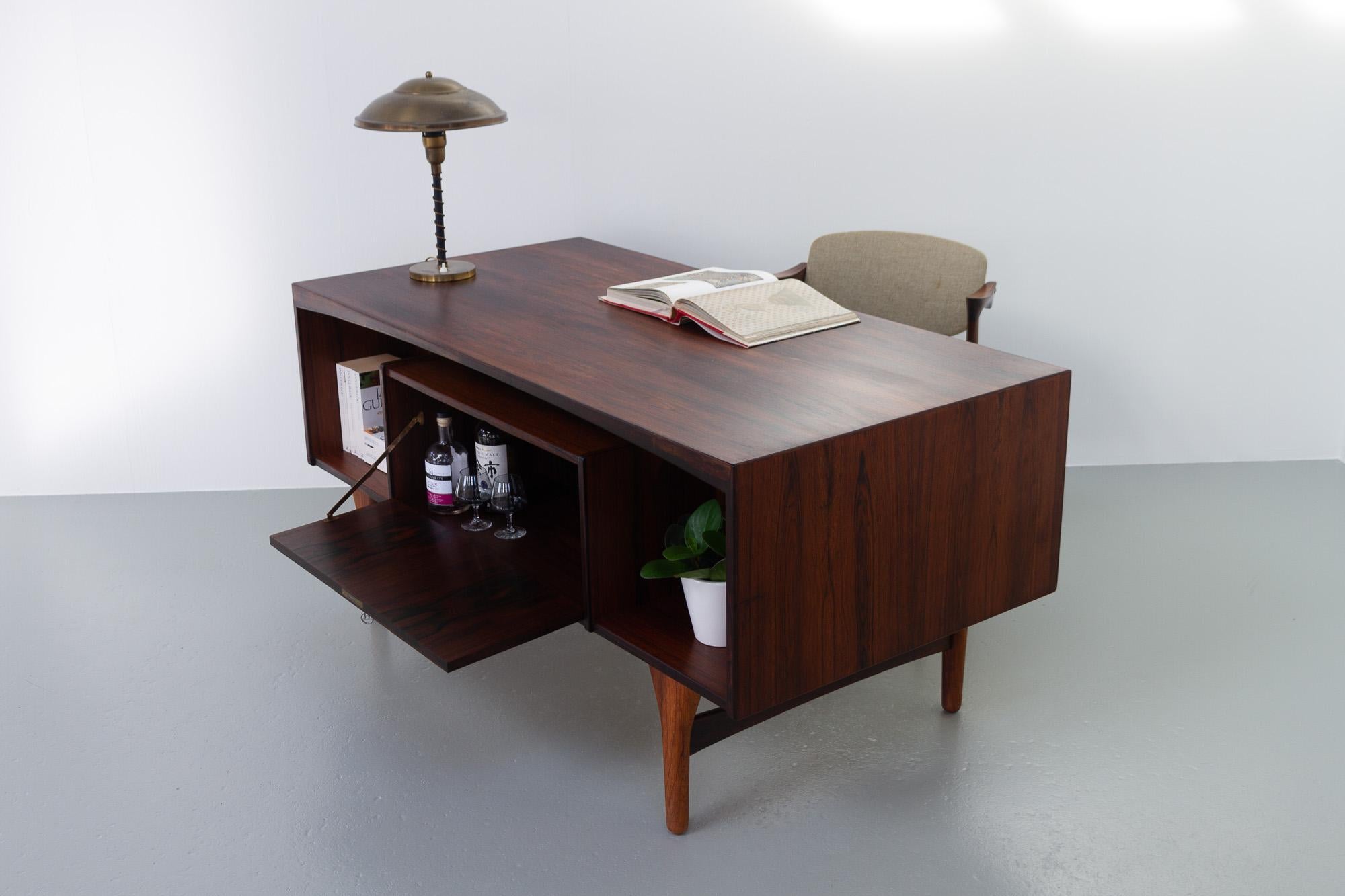 Danish Mid-Century Modern Rosewood Desk by Valdemar Mortensen, 1960s 9