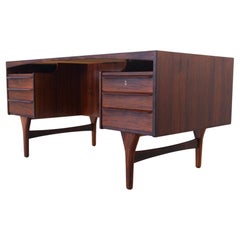 Bureau danois en bois de rose moderne du milieu du siècle dernier par Valdemar Mortensen, années 1960