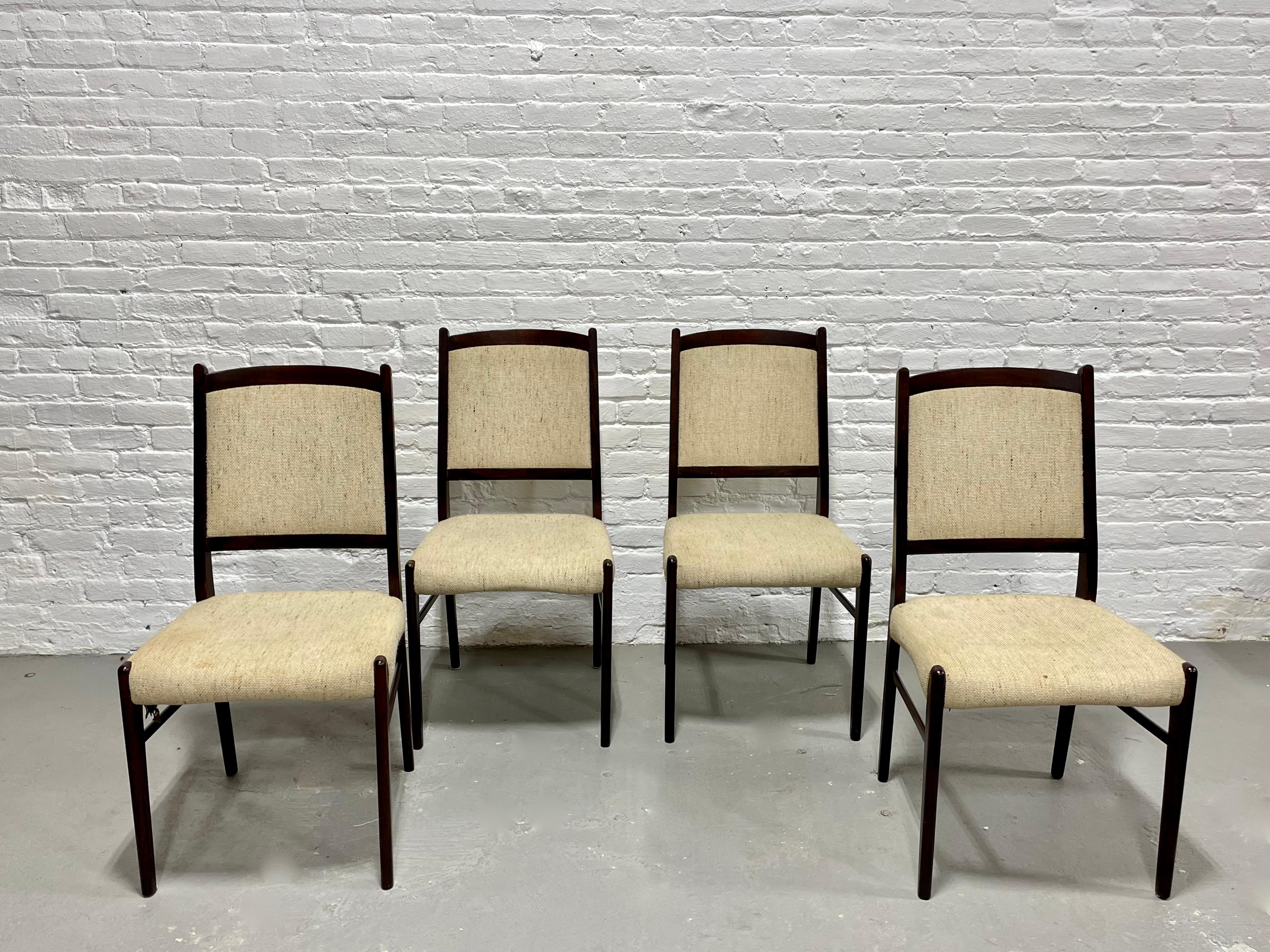Mid-20th Century  Danish Mid-Century Modern Rosewood Dining Chairs, Set of 6