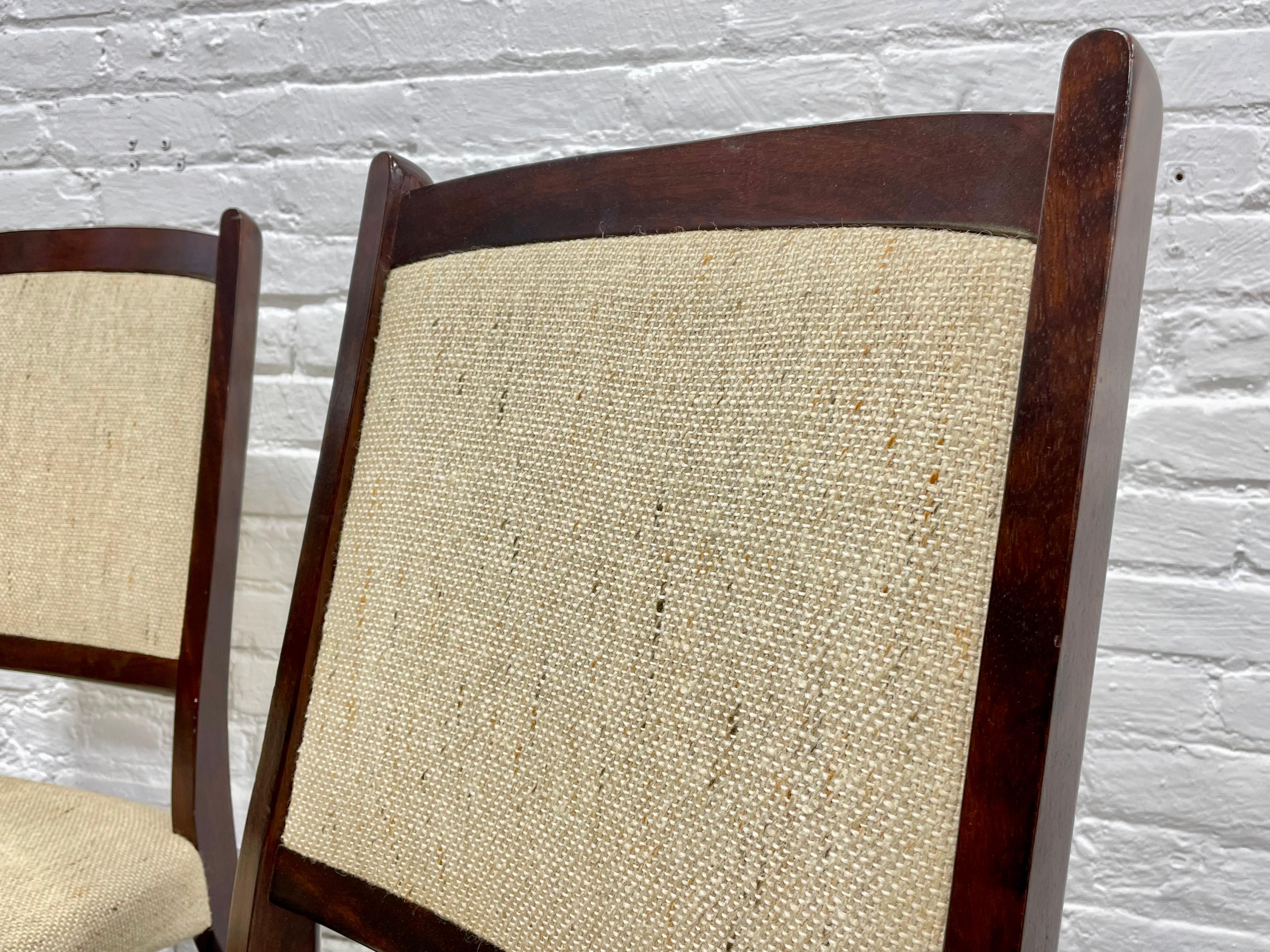  Danish Mid-Century Modern Rosewood Dining Chairs, Set of 6 1