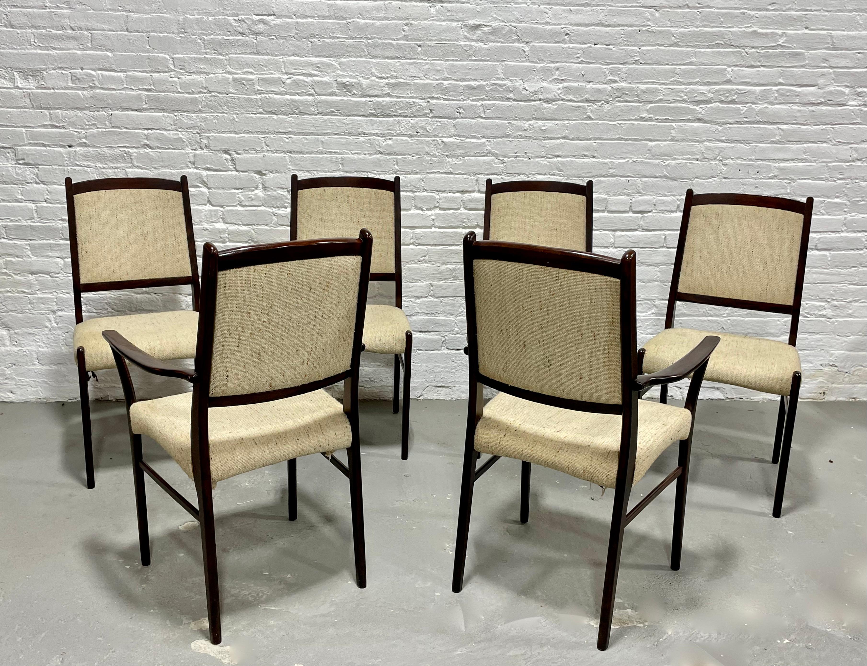  Danish Mid-Century Modern Rosewood Dining Chairs, Set of 6 4