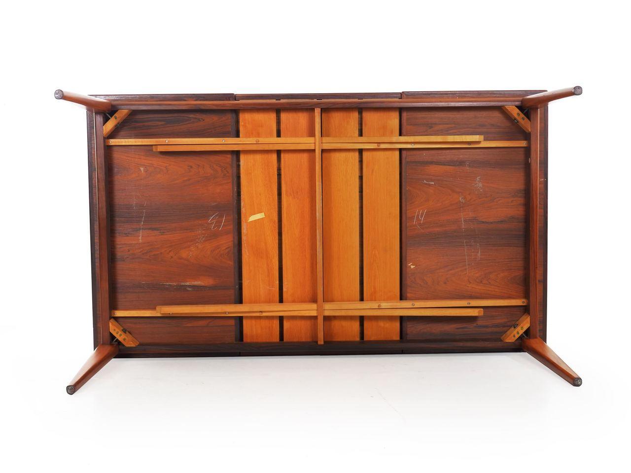 Danish Mid-Century Modern Rosewood Dining Table by Niels Møller, Model No. 254 6