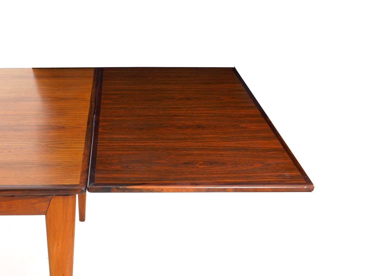 Danish Mid-Century Modern Rosewood Dining Table by Niels Møller, Model No. 254 10