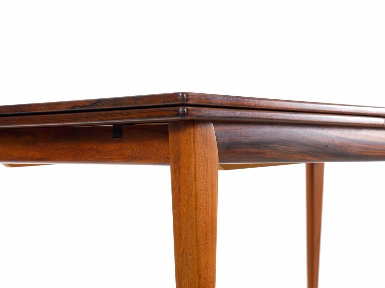 Danish Mid-Century Modern Rosewood Dining Table by Niels Møller, Model No. 254 15