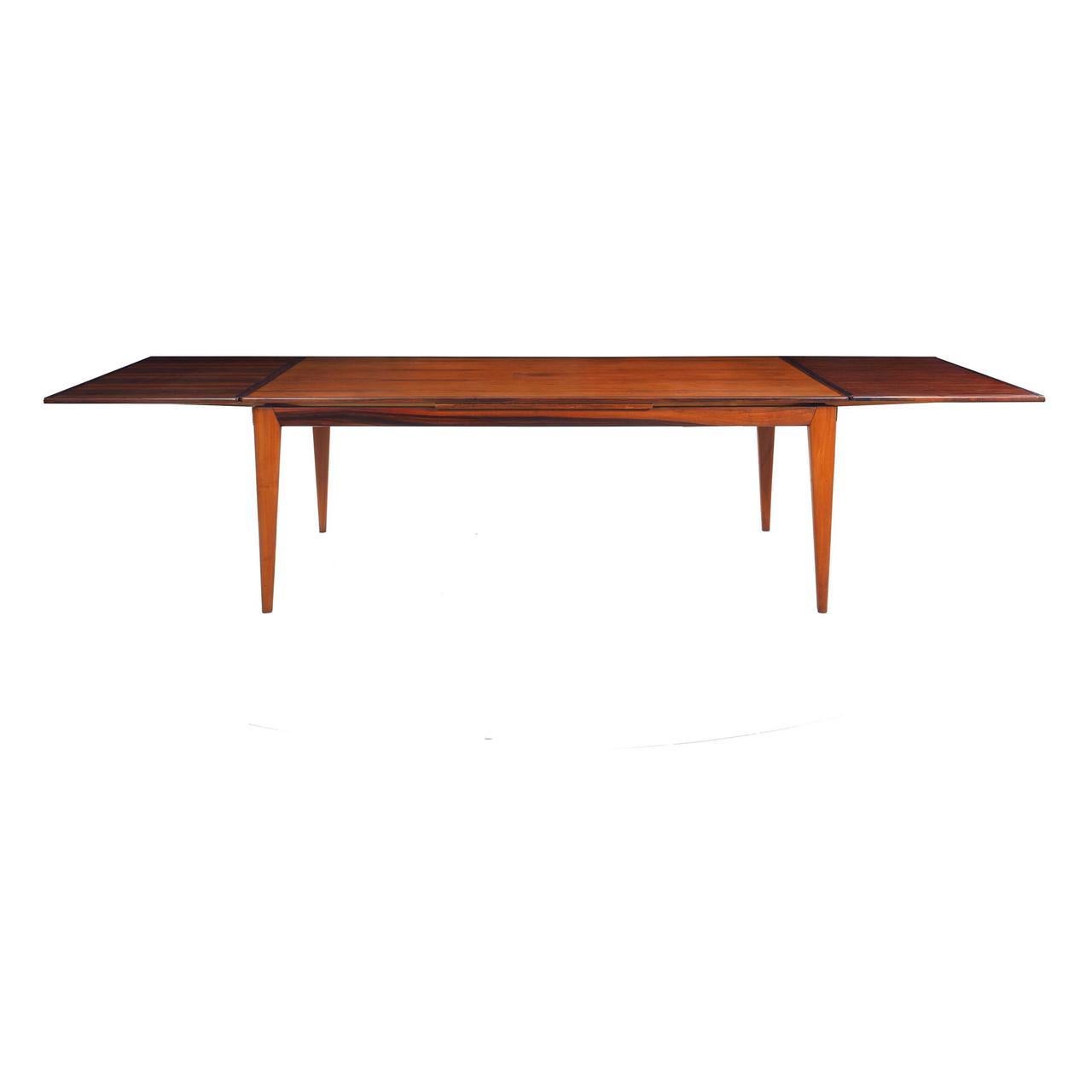 20th Century Danish Mid-Century Modern Rosewood Dining Table by Niels Møller, Model No. 254
