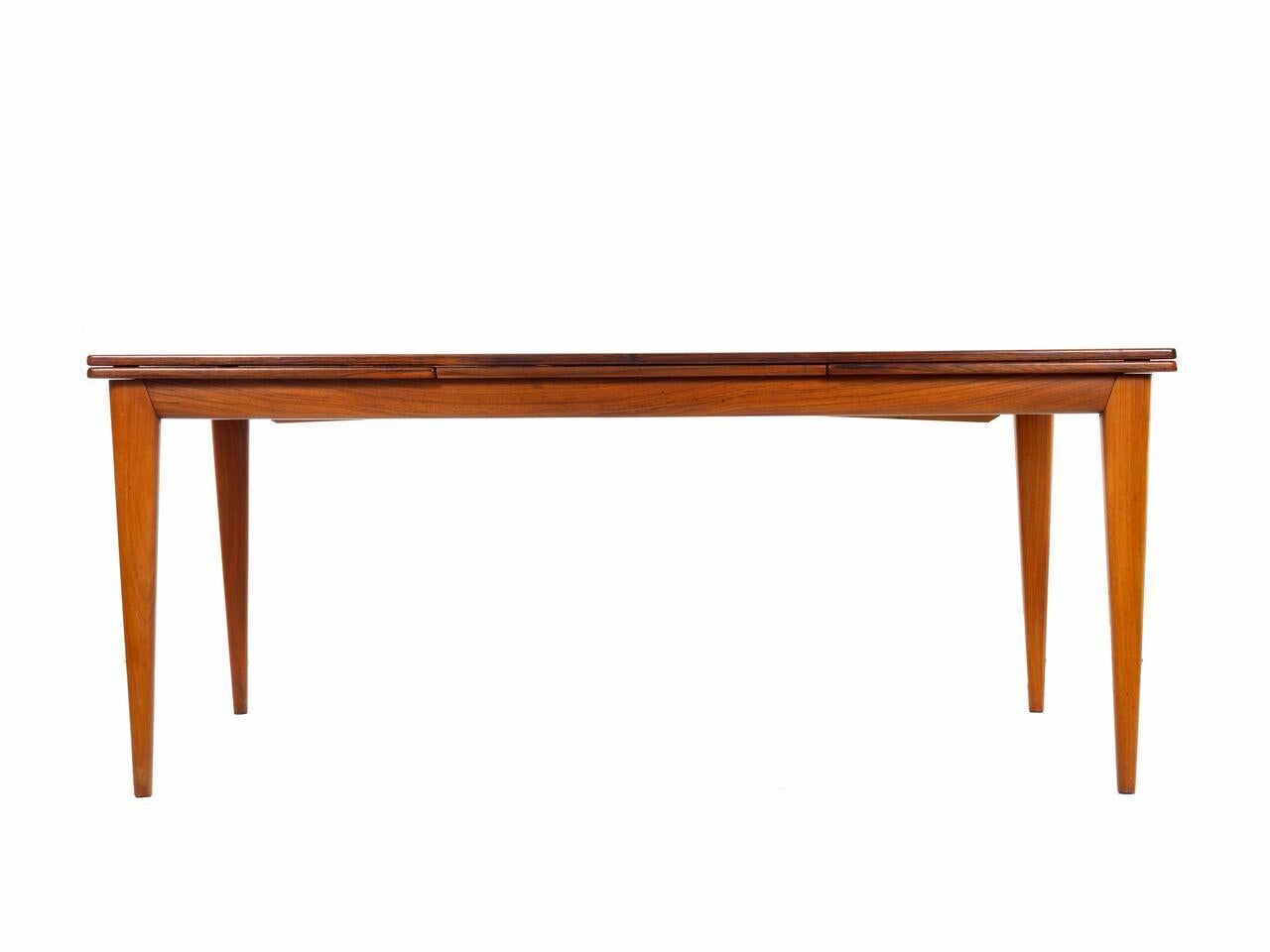 Danish Mid-Century Modern Rosewood Dining Table by Niels Møller, Model No. 254 1