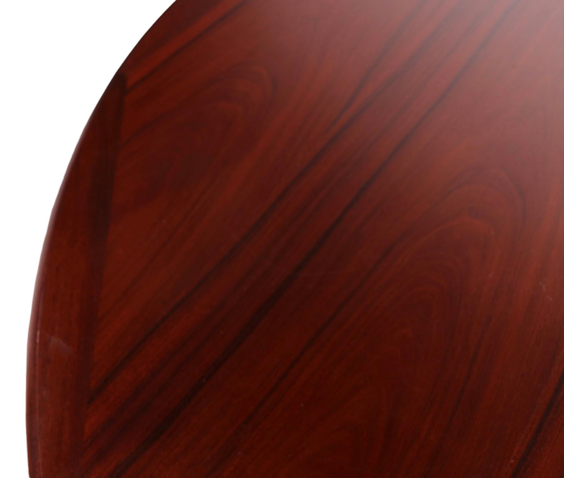 Danish Mid-Century Modern Rosewood Dining Table w 2 lvs. by Skovby 7