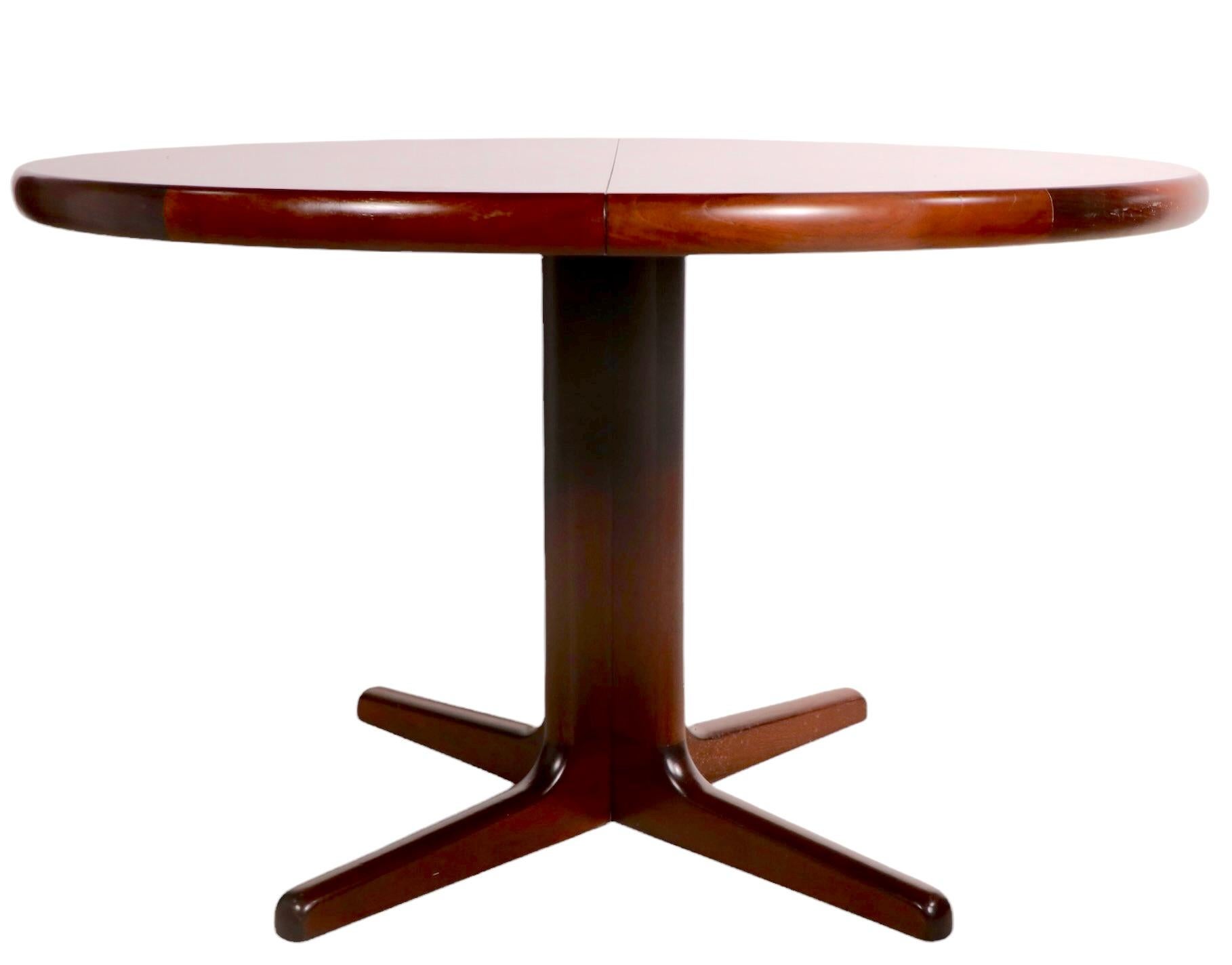 Danish Mid-Century Modern Rosewood Dining Table w 2 lvs. by Skovby 9