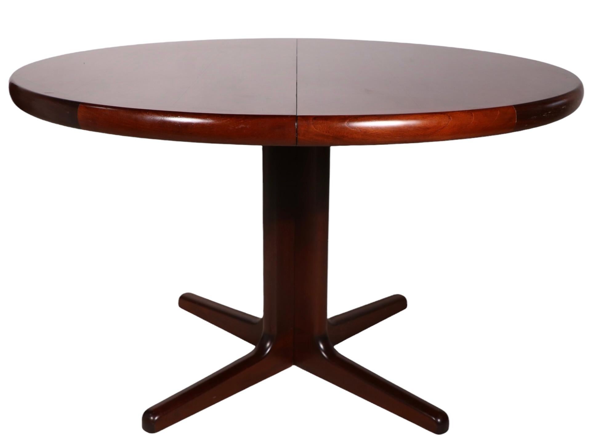 Danish Mid-Century Modern Rosewood Dining Table w 2 lvs. by Skovby 2