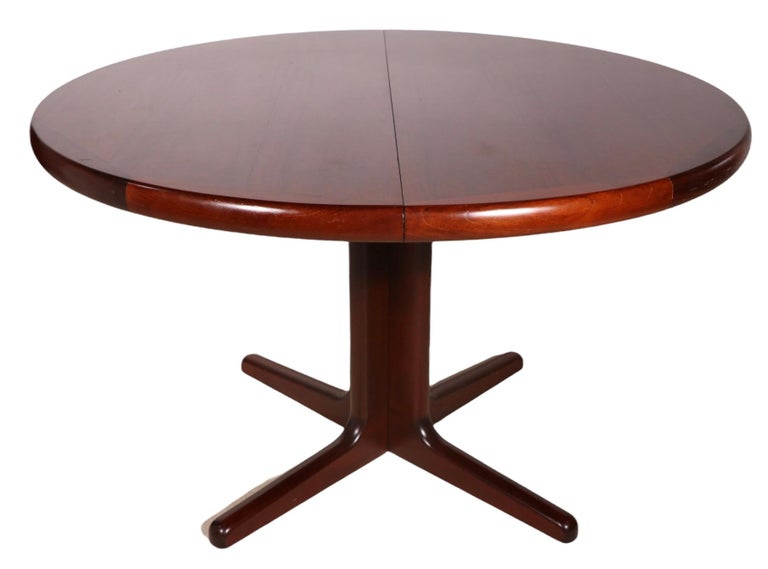 Danish MidCentury Modern Rosewood Dining Table w 2 lvs. by Skovby at