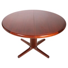 Danish Mid-Century Modern Rosewood Dining Table w 2 lvs. by Skovby