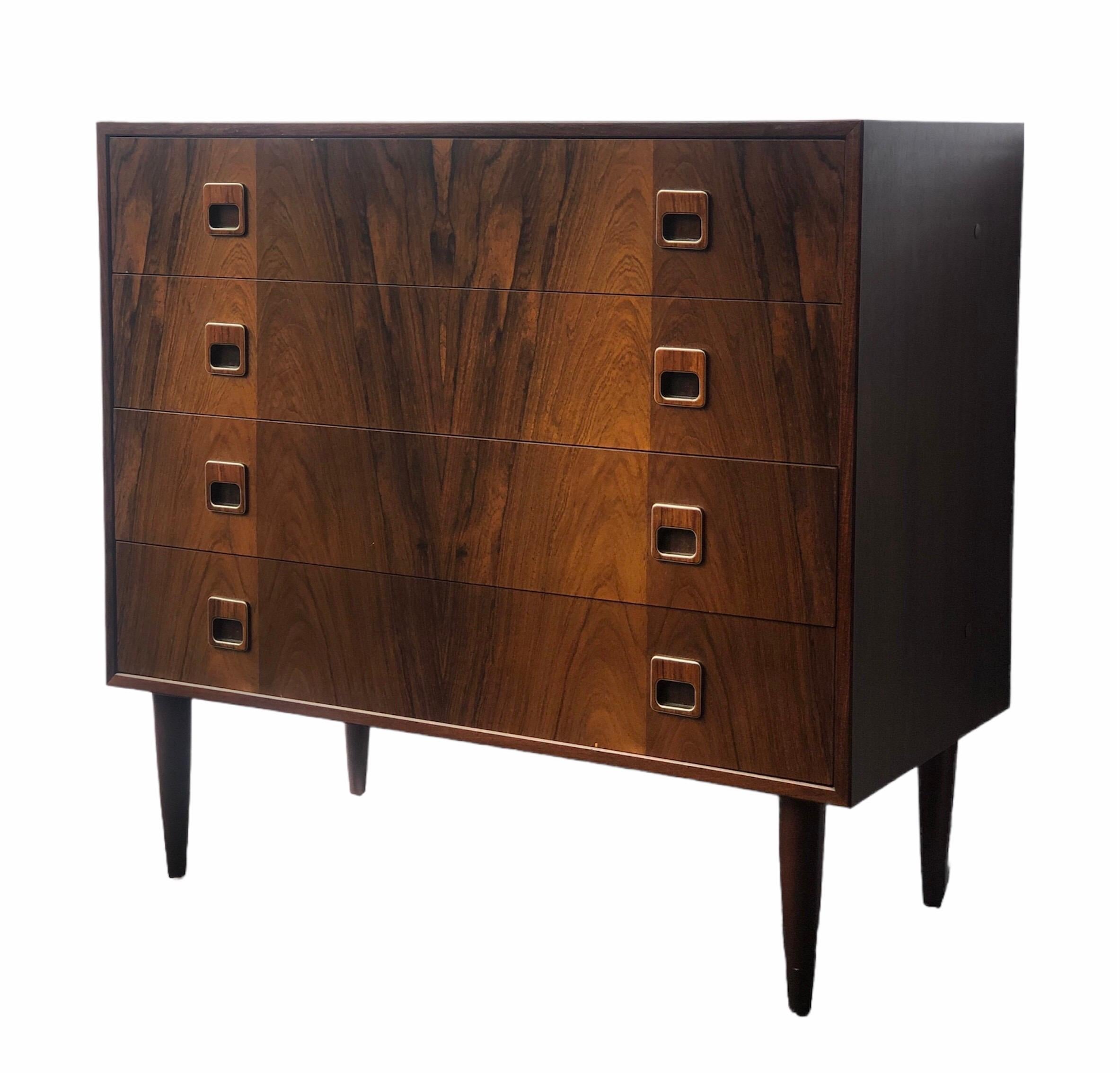 Late 20th Century Danish Mid Century Modern Rosewood Dresser