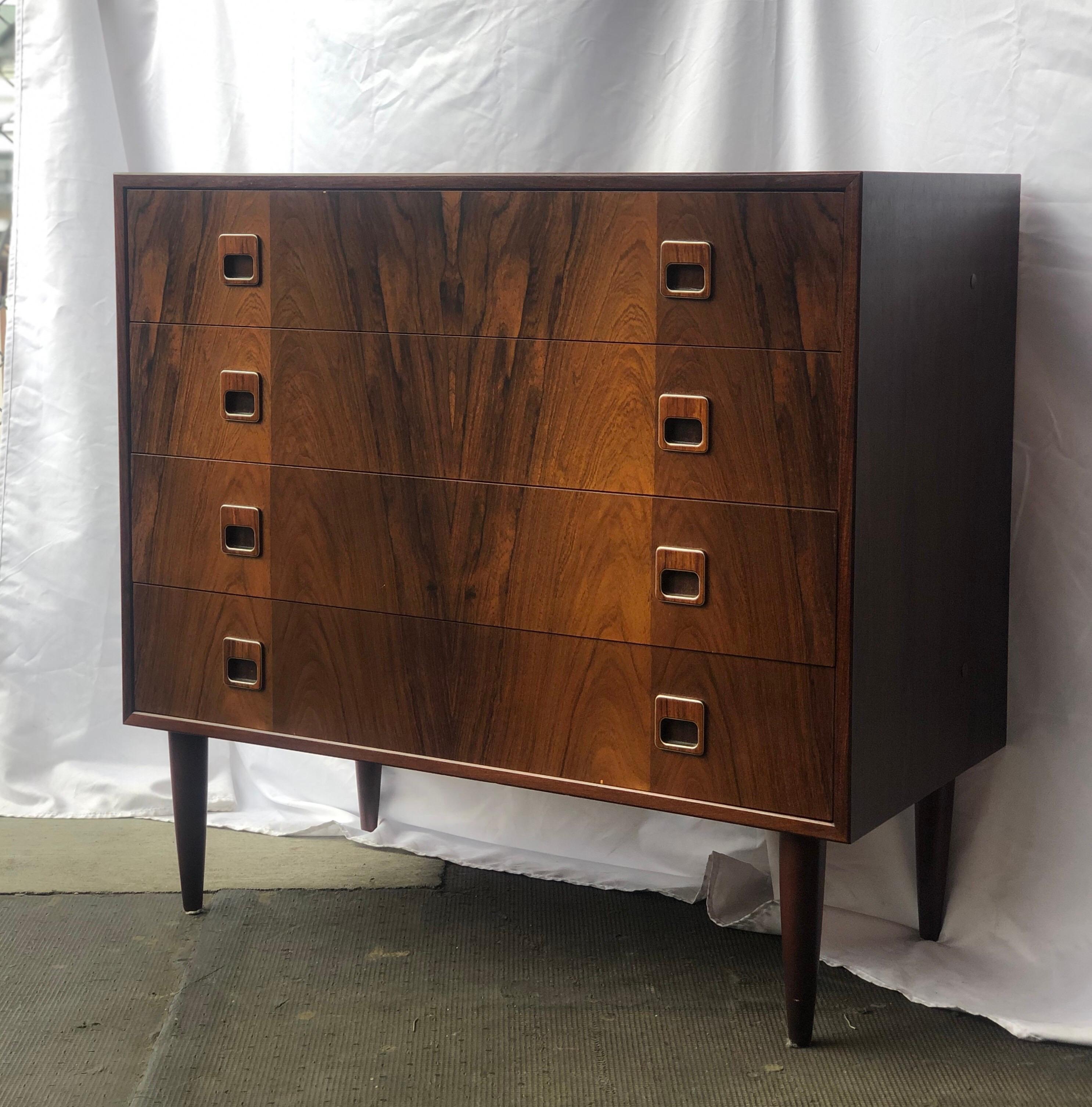 Danish Mid Century Modern Rosewood Dresser 1
