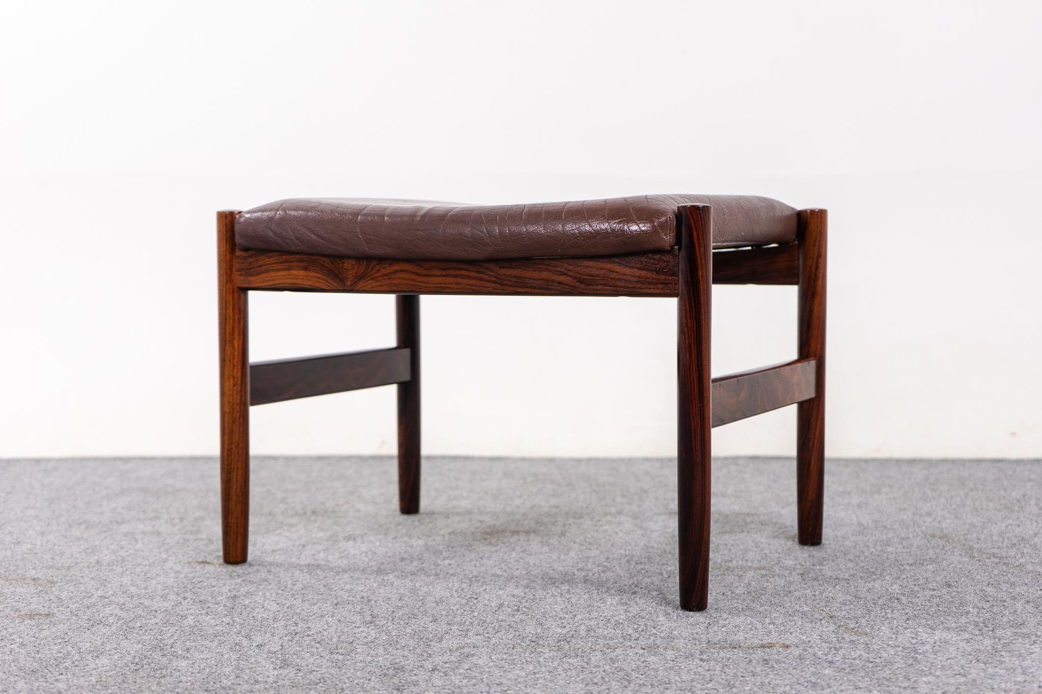 Mid-20th Century Danish Mid-Century Modern Rosewood Footstool by Spottrup For Sale