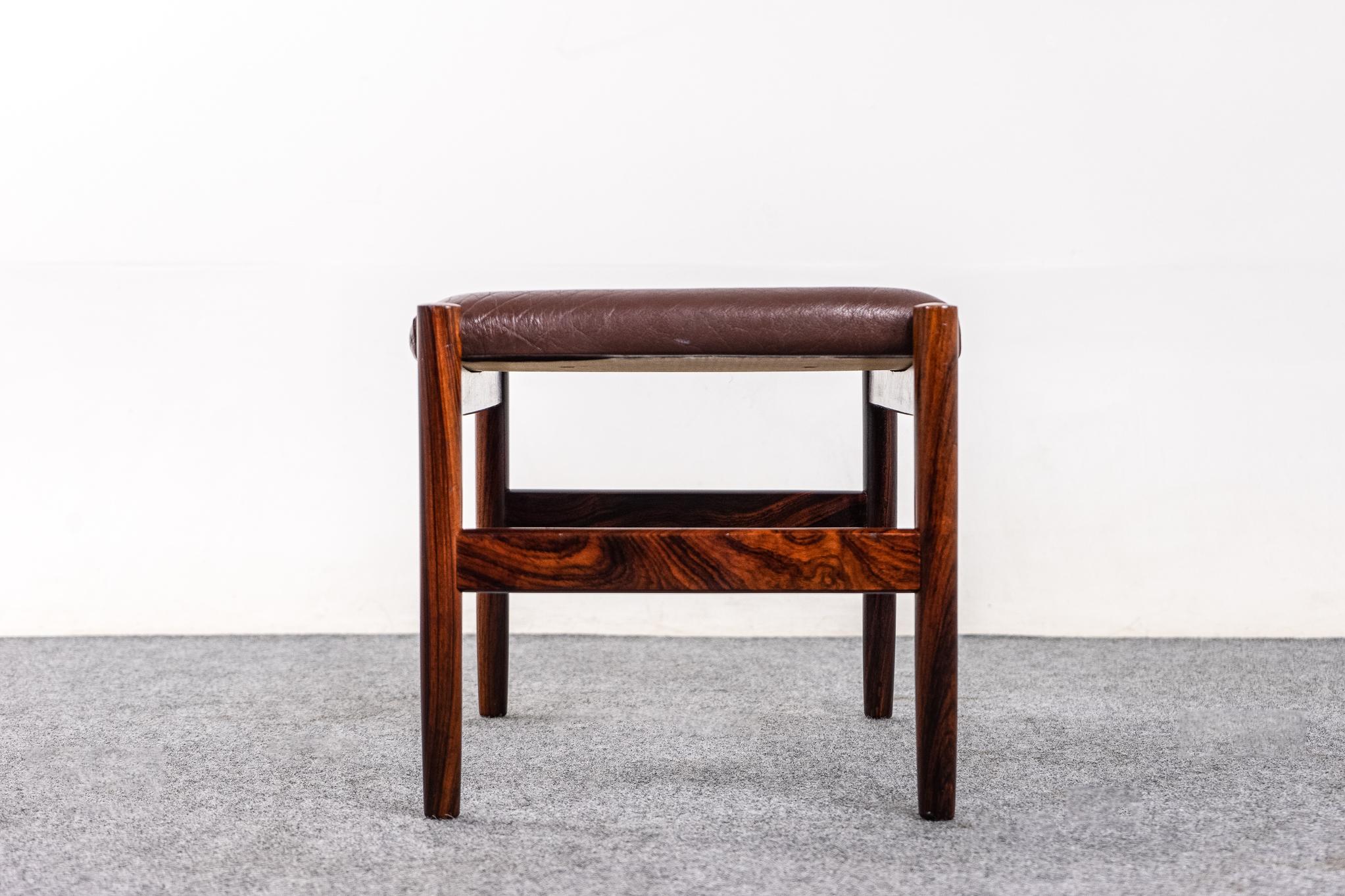 Danish Mid-Century Modern Rosewood Footstool by Spottrup For Sale 1