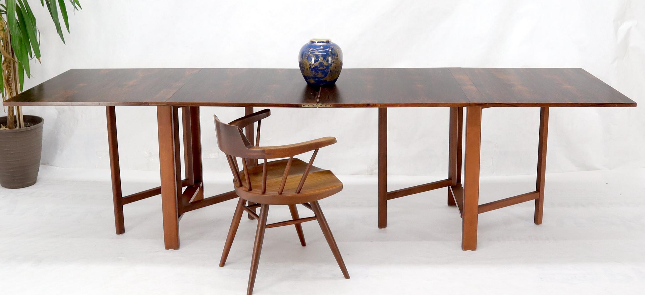 Danish Mid-Century Modern Rosewood Gate Leg Maria Dining Table Bruno Mathsson  For Sale 4