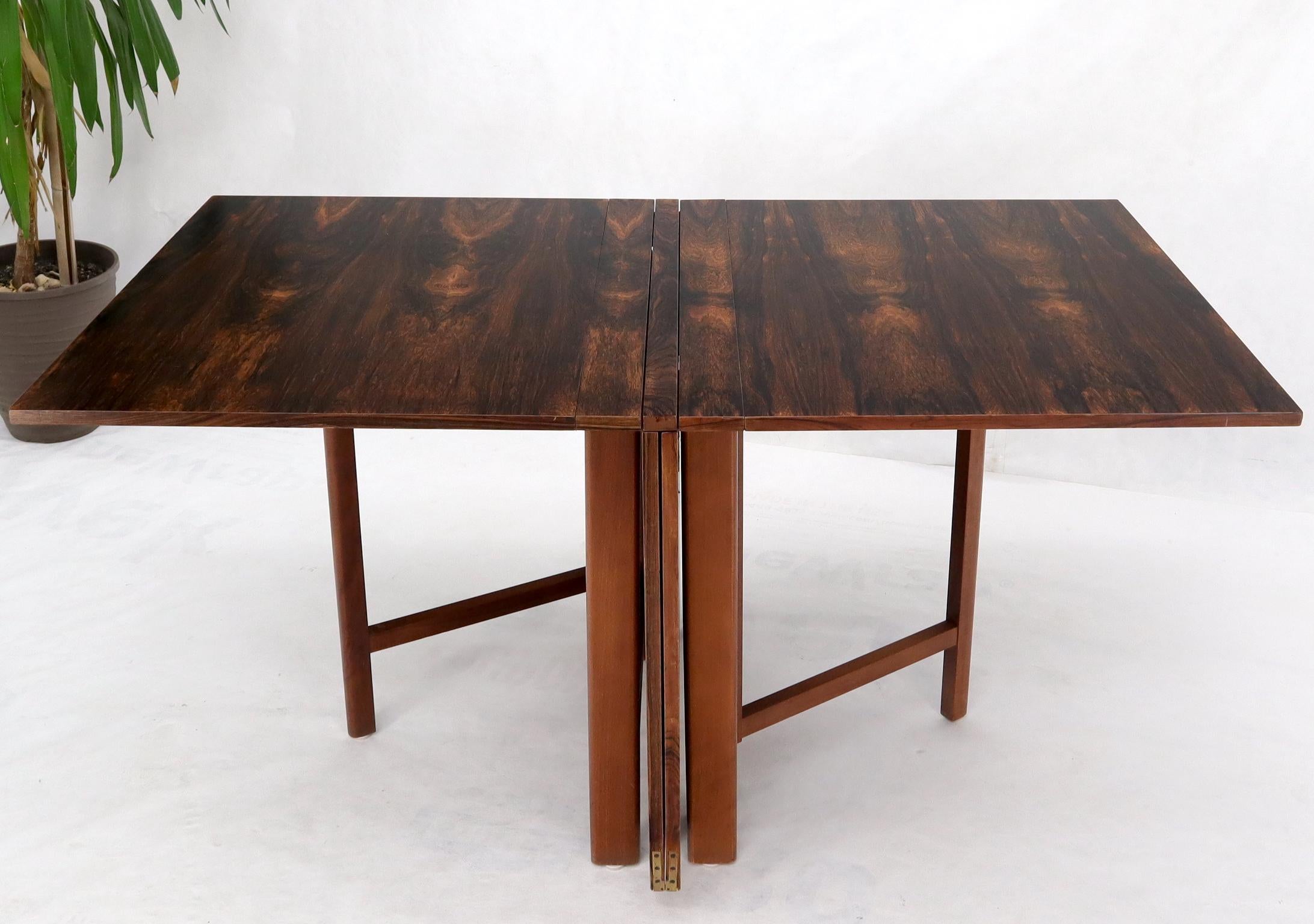 Danish Mid-Century Modern Rosewood Gate Leg Maria Dining Table Bruno Mathsson  In Excellent Condition For Sale In Rockaway, NJ