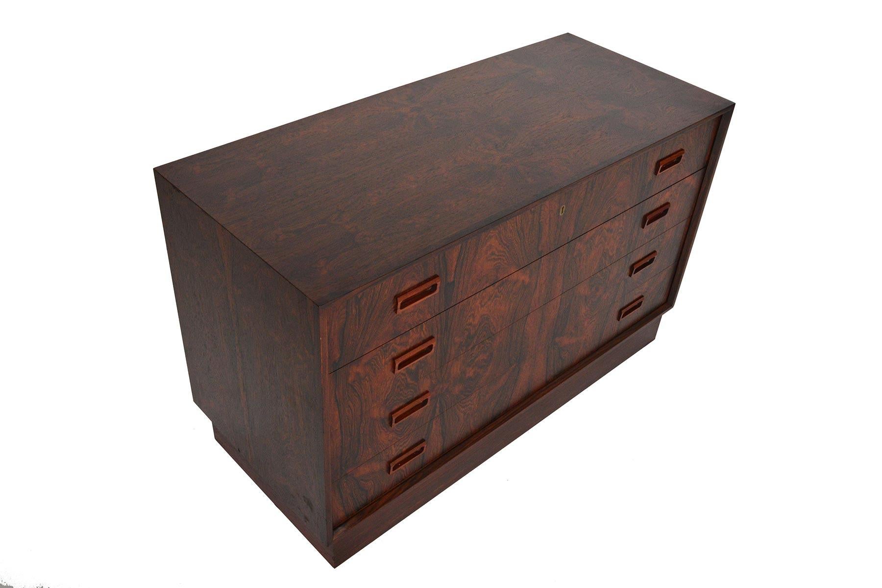 Scandinavian Modern Danish Mid-Century Modern Rosewood Gentleman's Chest