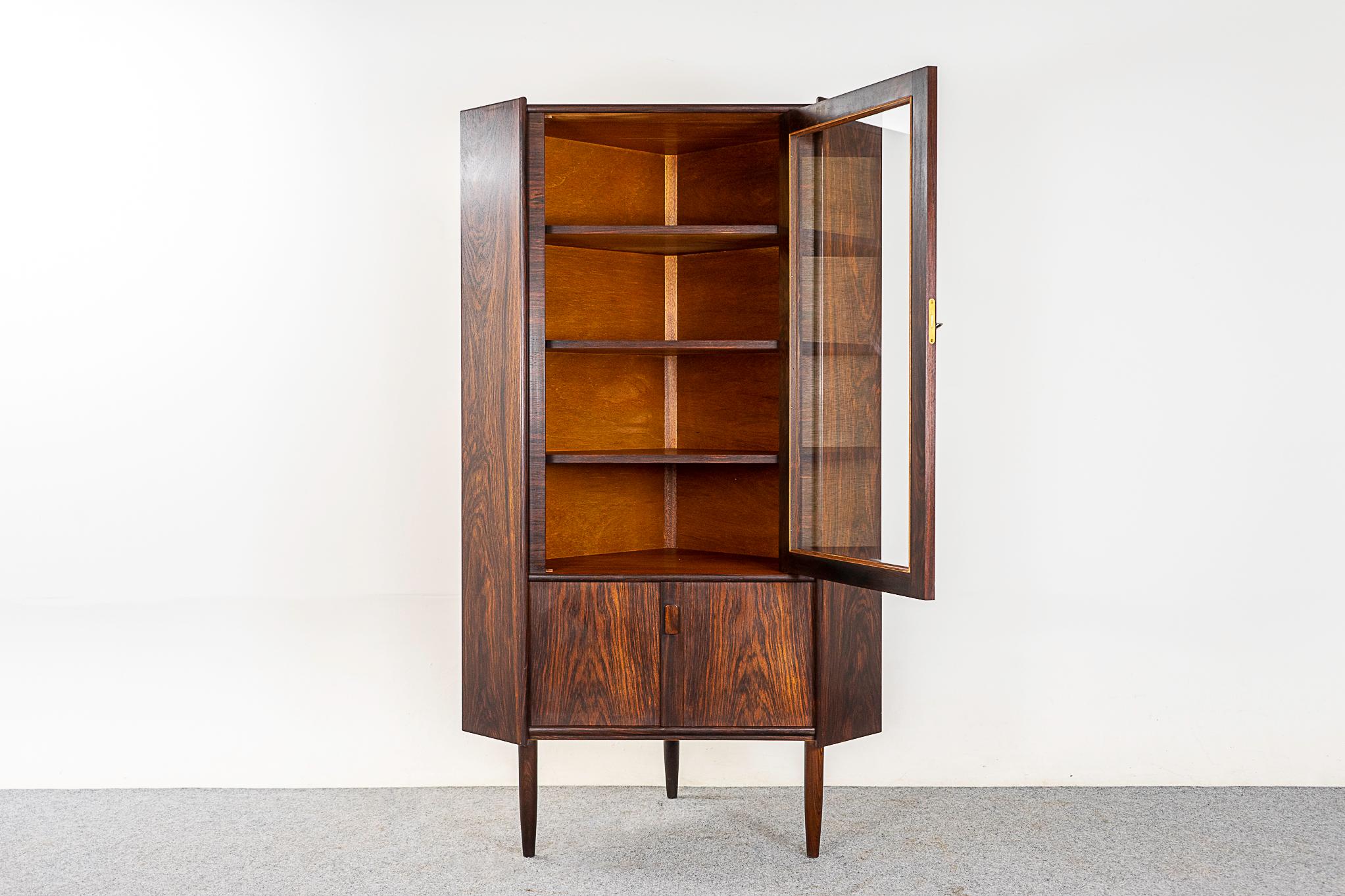 mid century modern corner cabinet