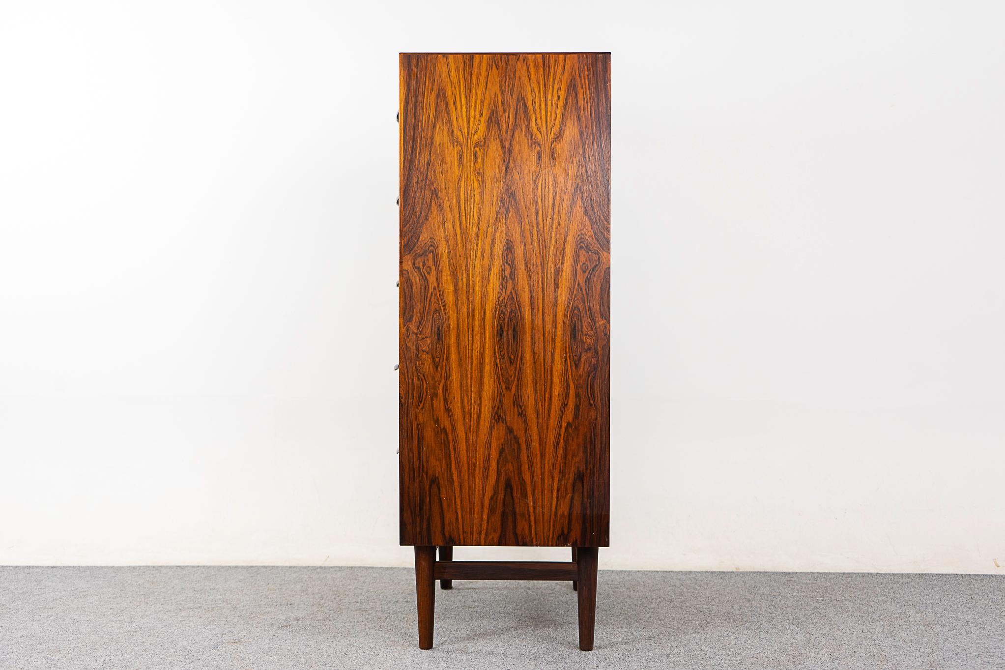 Danish Mid-Century Modern Rosewood Highboy Dresser 3